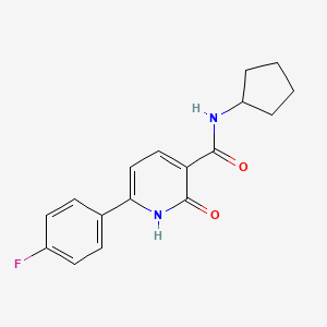 molecular formula C17H17FN2O2 B5430805 N-cyclopentyl-6-(4-fluorophenyl)-2-hydroxynicotinamide 