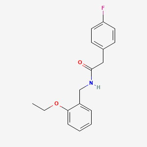 molecular formula C17H18FNO2 B5430970 N-(2-ethoxybenzyl)-2-(4-fluorophenyl)acetamide 