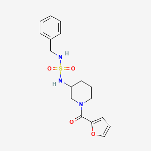 molecular formula C17H21N3O4S B5431005 N-benzyl-N'-[1-(2-furoyl)piperidin-3-yl]sulfamide 