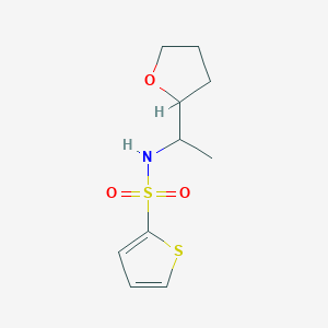 molecular formula C10H15NO3S2 B5431027 N-[1-(tetrahydrofuran-2-yl)ethyl]thiophene-2-sulfonamide 
