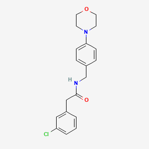 molecular formula C19H21ClN2O2 B5431316 2-(3-chlorophenyl)-N-[4-(4-morpholinyl)benzyl]acetamide 