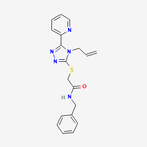 molecular formula C19H19N5OS B5431330 2-{[4-ALLYL-5-(2-PYRIDINYL)-4H-1,2,4-TRIAZOL-3-YL]SULFANYL}-N-BENZYLACETAMIDE 