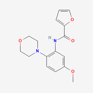 molecular formula C16H18N2O4 B5431335 N-[5-methoxy-2-(4-morpholinyl)phenyl]-2-furamide 