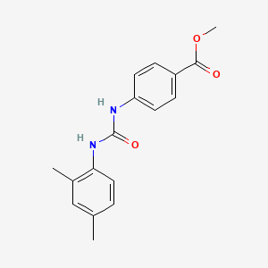 molecular formula C17H18N2O3 B5431384 methyl 4-({[(2,4-dimethylphenyl)amino]carbonyl}amino)benzoate 