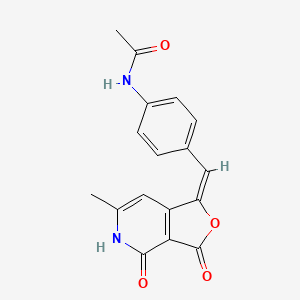 molecular formula C17H14N2O4 B5431413 N-(4-{[(1E)-6-METHYL-3,4-DIOXO-1H,3H,4H,5H-FURO[3,4-C]PYRIDIN-1-YLIDENE]METHYL}PHENYL)ACETAMIDE 