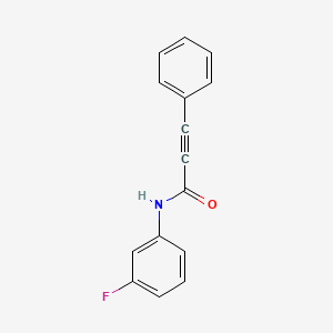 molecular formula C15H10FNO B5431593 N-(3-fluorophenyl)-3-phenylprop-2-ynamide 