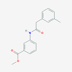 molecular formula C17H17NO3 B5431694 METHYL 3-{[2-(3-METHYLPHENYL)ACETYL]AMINO}BENZOATE 