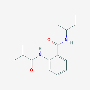 molecular formula C15H22N2O2 B5431774 N-(sec-butyl)-2-(isobutyrylamino)benzamide 