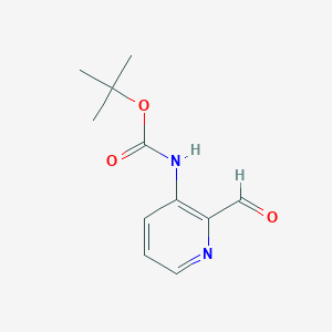 molecular formula C11H14N2O3 B054321 (2-Formyl-pyridin-3-yl)-carbamic acid tert-butyl ester CAS No. 116026-99-4