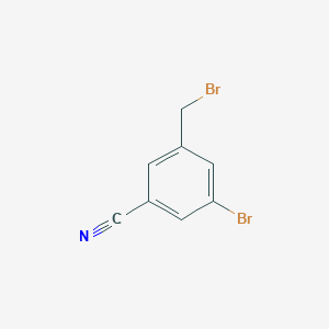 molecular formula C8H5Br2N B054326 3-Bromo-5-(bromomethyl)benzonitrile CAS No. 124289-24-3