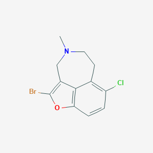 2-Bromo-7-chloro-11-methyl-3-oxa-11-azatricyclo[6.4.1.04,13]trideca-1,4(13),5,7-tetraene