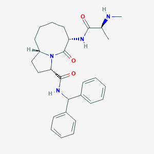 (3S,6S,10aS)-N-(diphenylmethyl)-6-[(2S)-2-(methylamino)propanamido]-5-oxo-decahydropyrrolo[1,2-a]azocine-3-carboxamide