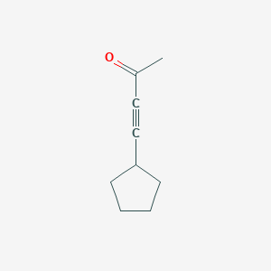 molecular formula C9H12O B054341 4-Cyclopentylbut-3-yn-2-one CAS No. 116815-83-9