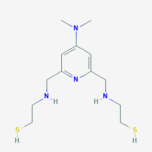2-[[4-(Dimethylamino)-6-[(2-sulfanylethylamino)methyl]-2-pyridyl]methylamino]ethanethiol