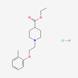 molecular formula C17H26ClNO3 B5434885 Ethyl 1-[2-(2-methylphenoxy)ethyl]piperidine-4-carboxylate;hydrochloride 