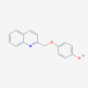 molecular formula C16H13NO2 B054353 4-(2-Quinolinylmethoxy)phenol CAS No. 124993-40-4
