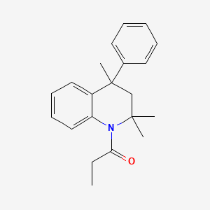 molecular formula C21H25NO B5435451 1-(2,2,4-TRIMETHYL-4-PHENYL-1,2,3,4-TETRAHYDROQUINOLIN-1-YL)PROPAN-1-ONE 