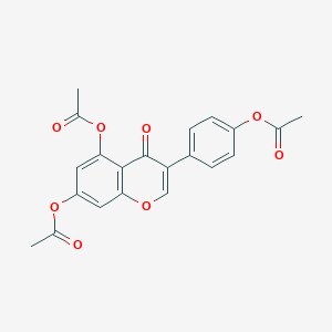 molecular formula C21H16O8 B054355 5-(Acetyloxy)-3-[4-(acetyloxy)phenyl]-4-oxo-4H-chromen-7-yl acetate CAS No. 5995-97-1