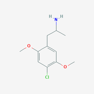 molecular formula C11H16ClNO2 B054358 2,5-Dimethoxy-4-chloroamphetamine CAS No. 123431-31-2