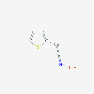molecular formula C5H3CuLiNS- B054359 Lithium 2-thienylcyanocuprate solution CAS No. 112426-02-5