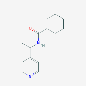 molecular formula C14H20N2O B5436288 N-[1-(pyridin-4-yl)ethyl]cyclohexanecarboxamide 