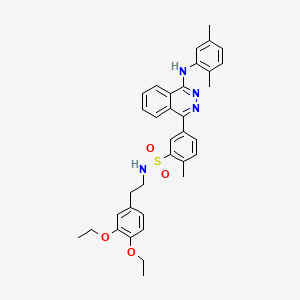 molecular formula C35H38N4O4S B5436289 N-[2-(3,4-DIETHOXYPHENYL)ETHYL]-5-{4-[(2,5-DIMETHYLPHENYL)AMINO]PHTHALAZIN-1-YL}-2-METHYLBENZENE-1-SULFONAMIDE 