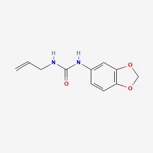 molecular formula C11H12N2O3 B5436357 N-Allyl-N'-(1,3-benzodioxol-5-YL)urea 