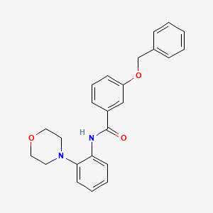 molecular formula C24H24N2O3 B5436388 N-(2-morpholin-4-ylphenyl)-3-phenylmethoxybenzamide 