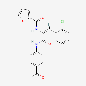 molecular formula C22H17ClN2O4 B5436465 N-[(E)-3-(4-acetylanilino)-1-(2-chlorophenyl)-3-oxoprop-1-en-2-yl]furan-2-carboxamide 