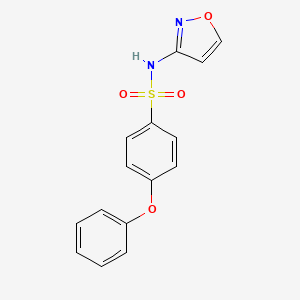 molecular formula C15H12N2O4S B5436494 N-(1,2-oxazol-3-yl)-4-phenoxybenzenesulfonamide 