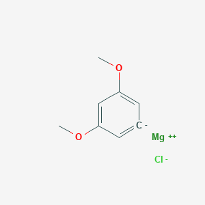 molecular formula C8H9ClMgO2 B054365 3,5-Dimethoxyphenylmagnesium chloride CAS No. 89981-17-9