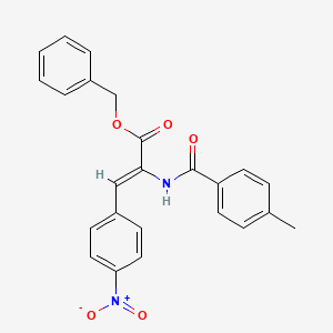 molecular formula C24H20N2O5 B5436611 benzyl (Z)-2-[(4-methylbenzoyl)amino]-3-(4-nitrophenyl)prop-2-enoate 