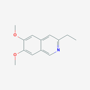 molecular formula C13H15NO2 B054368 3-Ethyl-6,7-dimethoxyisoquinoline CAS No. 116734-05-5