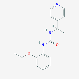 molecular formula C16H19N3O2 B5437192 N-(2-ETHOXYPHENYL)-N'-[1-(4-PYRIDYL)ETHYL]UREA 