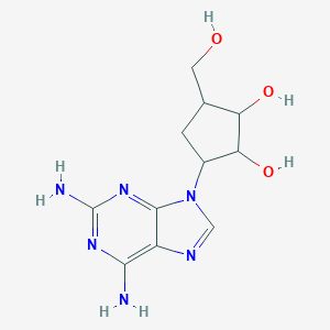3-(2,6-Diamino-9H-purin-9-yl)-5-(hydroxymethyl)-1,2-cyclopentanediol