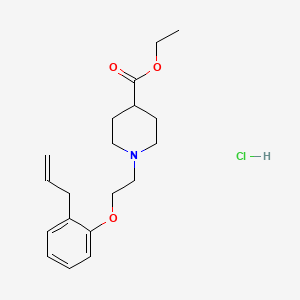 molecular formula C19H28ClNO3 B5437345 Ethyl 1-[2-(2-prop-2-enylphenoxy)ethyl]piperidine-4-carboxylate;hydrochloride 