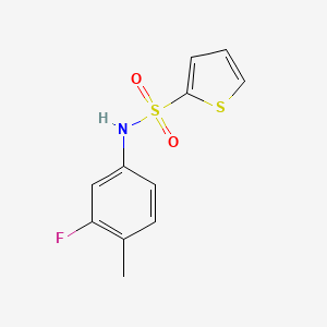 molecular formula C11H10FNO2S2 B5437768 N-(3-fluoro-4-methylphenyl)thiophene-2-sulfonamide 