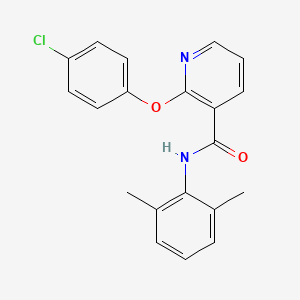 molecular formula C20H17ClN2O2 B5437793 2-(4-chlorophenoxy)-N-(2,6-dimethylphenyl)pyridine-3-carboxamide 