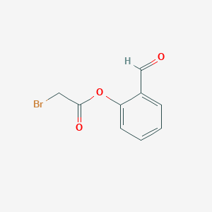 molecular formula C9H7BrO3 B054380 (2-formylphenyl) 2-bromoacetate CAS No. 124658-76-0