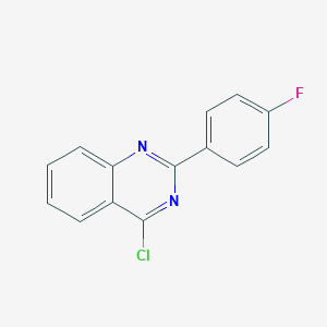 molecular formula C14H8ClFN2 B054383 4-Chloro-2-(4-fluorophenyl)quinazoline CAS No. 113242-33-4