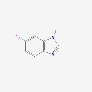 molecular formula C8H7FN2 B054385 5-fluoro-2-methyl-1H-benzo[d]imidazole CAS No. 118469-15-1