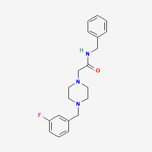 molecular formula C20H24FN3O B5438761 N-BENZYL-2-{4-[(3-FLUOROPHENYL)METHYL]PIPERAZIN-1-YL}ACETAMIDE 