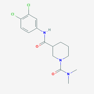molecular formula C15H19Cl2N3O2 B5439051 N~3~-(3,4-dichlorophenyl)-N~1~,N~1~-dimethylpiperidine-1,3-dicarboxamide 
