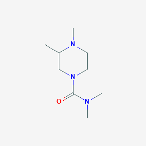 molecular formula C9H19N3O B054396 N,N,3,4-Tetramethylpiperazine-1-carboxamide CAS No. 114649-88-6