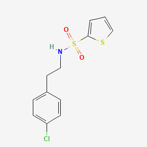 molecular formula C12H12ClNO2S2 B5439647 N-[2-(4-chlorophenyl)ethyl]thiophene-2-sulfonamide 