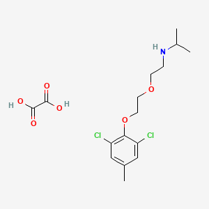 molecular formula C16H23Cl2NO6 B5440077 N-[2-[2-(2,6-dichloro-4-methylphenoxy)ethoxy]ethyl]propan-2-amine;oxalic acid 
