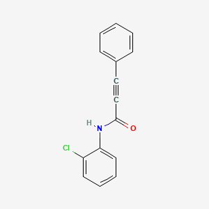molecular formula C15H10ClNO B5440382 N-(2-chlorophenyl)-3-phenylprop-2-ynamide 