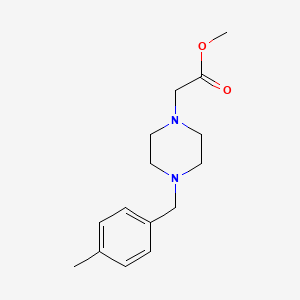 molecular formula C15H22N2O2 B5440960 METHYL 2-[4-(4-METHYLBENZYL)PIPERAZINO]ACETATE 
