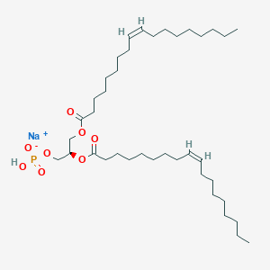 molecular formula C39H71Na2O8P B054410 (2R)-2,3-双[(9Z)-十八碳-9-烯酰氧基]丙基氢磷酸钠 CAS No. 116004-31-0