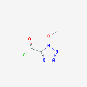 molecular formula C3H3ClN4O2 B054413 1-Methoxy-1H-tetrazole-5-carbonyl chloride CAS No. 115751-80-9